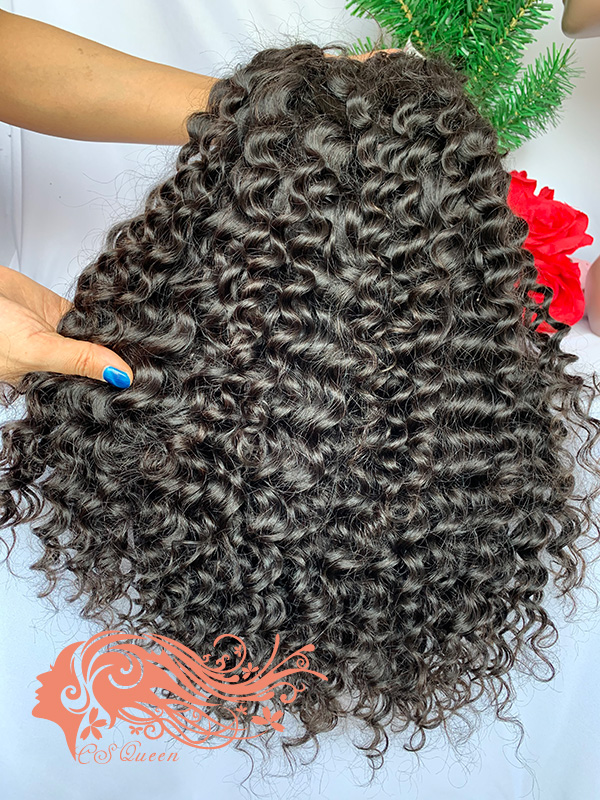 Csqueen Raw Bounce Curly U part wig 100% Human Hair 200%density